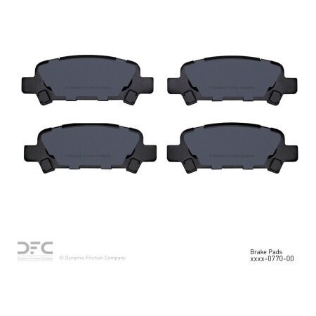 Dynamic Friction Co DFC 3000 Semi-Metallic Brake Pads - Dynamic Friction Company 1311-0770-00 1311-0770-00
